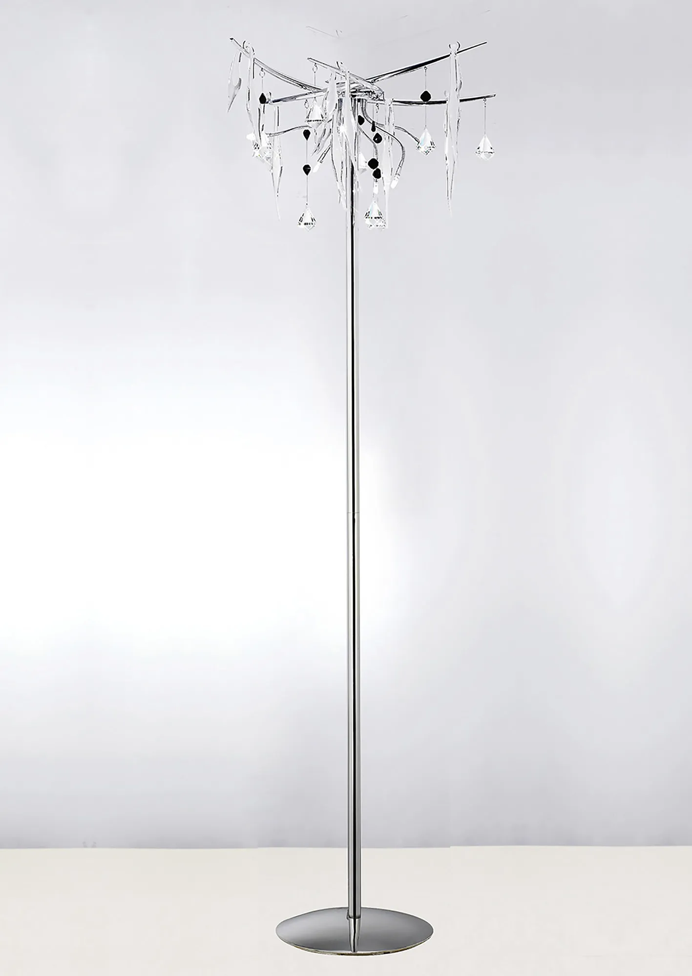 Cygnet Crystal Floor Lamps Diyas Designer Floor Lamps 